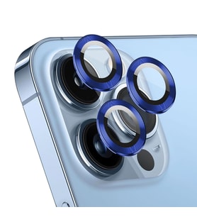 Microsonic Apple iPhone 15 Ultra Tekli Kamera Lens Koruma Camı Siyah (Lacivert)