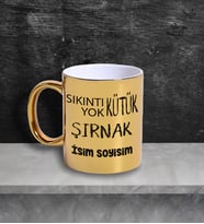 Şırnak Temalı Kişiye Özel İsim ve/veya Fotoğraflı Kupa Bardak No:X025-073 (Gold)