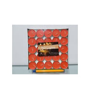 50'li Tealight Mum 50 Adet 2 Saat Yanan Beyaz & Kırmızı