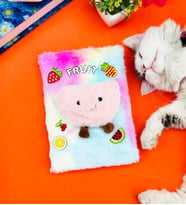 Sevimli Meyve Kabartmalı Peluş Defter (Karışık)