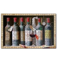 Cakapuzzle Tahta Rafta Yıllanan Nar Şarapları Puzzle Yapboz MDF (Ahşap) (500 Parça)