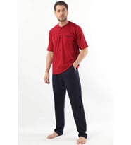 Pierre Cardin Erkek Eşofman   3Lü Pijama (Bordo)