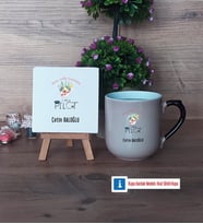 Pilot Dekoratif Taş, Kupa Bardak Kırmızı Hediye (Model 9)