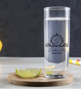 BK Home Kendin Tasarla Renkli Baskılı Vodka Bardağı (Model 5)