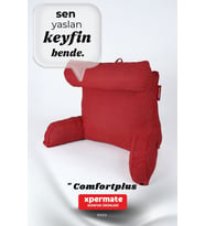 XPERMATE TV Yastığı Kollu Okuma Yastığı Sırt Destek Yastığı Yatakta Oturma Kitap Okuma Yastığı (Kırmızı)