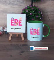 Ebe Dekoratif Taş, Kupa Bardak Kırmızı Hediye (Model 13)