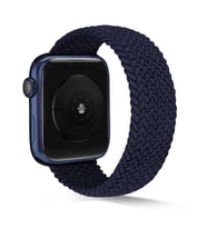 Uyumlu Model Apple Watch 7 8 45mm Kordon Medium Örgü Solo Loop Kordon 38 (Lacivert)