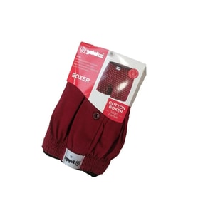 Yıldız Erkek Penye Havlu Bel Düz Boxer 43 -  9 Adet (Bordo)