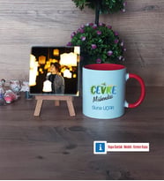 Çevre Mühendisi Fotoğraflı Dekoratif Taş, Kupa Bardak Beyaz Hediye (Model 2)