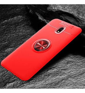 Xiaomi Redmi 8A Kılıf Yüzüklü Magnetli Ravel Case (Kırmızı)