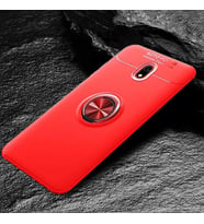 Xiaomi Redmi 8A Kılıf Yüzüklü Magnetli Ravel Case (Kırmızı)