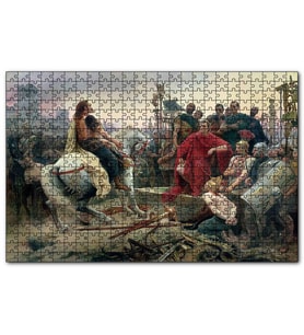 Cakapuzzle Vercingetorix Jül Sezar'a Meydan Okuyor  Puzzle Yapboz MDF (Ahşap) (1000 Parça)