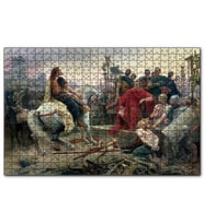 Cakapuzzle Vercingetorix Jül Sezar'a Meydan Okuyor  Puzzle Yapboz MDF (Ahşap) (1000 Parça)