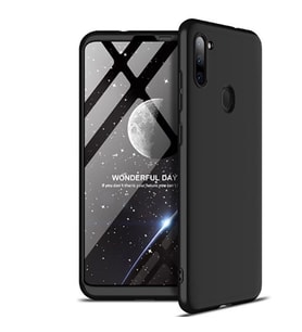 Galaxy A11 Kılıf Zore Ays Full Koruma Kılıf (Siyah)