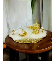 Spark Söz Damat Kahve Tepsisi (Siyah)