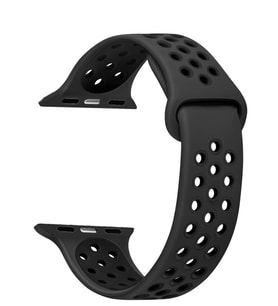 Microsonic Apple Watch Series 3 42mm Rainbow Sport Band Kordon (Siyah)