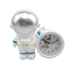 Dekoratif Astronot Tasarımlı Masa Saati (Gri)