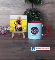Love Yourself Fotoğraflı Dekoratif Taş, Kupa Bardak Beyaz Hediye (Model 2)