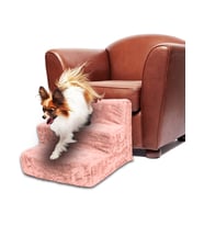 Kedi & Köpek Merdiveni Yıkanabilir Sünger Merdiven (Pembe)