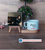 Öğretim Üyesi Fotoğraflı Dekoratif Taş, Kupa Bardak Beyaz Hediye Öğretmenler Günü Hediyesi (Model 8)