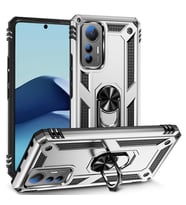 Xiaomi Mi 12 Lite Kılıf Yüzüklü Standli Tank Kapak (Gri)