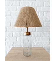 RETRO NOW VERRE DORE  CAM  AYAKLI ABAJUR (Naturel)