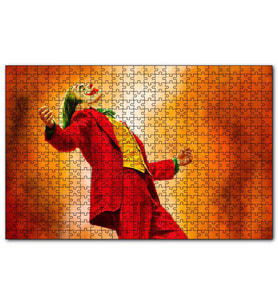Cakapuzzle Kırmız Joker Yağlı Boya Çizim Görseli  Puzzle Yapboz MDF (Ahşap) (1000 Parça)