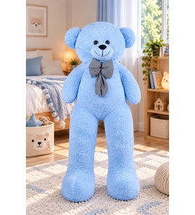 Pandamkee 140 Cm Sevgiliye Özel Hediyelik Ayı (Mavi)