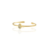 Kadir Jewellery Zirkon Taşlı Ayarlanabilir 22 Ayar Altın Kaplama Bilezik (Gri)