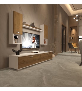 Decoraktiv Eko 5da Mdf Std Tv Ünitesi Tv Sehpası (Beyaz - Pera)