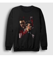 Presmono Unisex Beyaz Tyler Film Dövüş Kulübü Fight Club Sweatshirt 244981tt (Siyah)