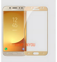 Galaxy J530 Pro (J5 Pro) Ekranı Tam Kaplayan Düz Cam Koruyucu (Gold)