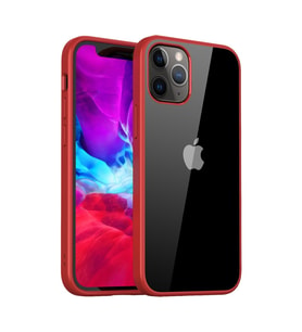 BİKAPAK ELİT SHINE IPHONE 12 PRO MAX KAPAK (Koyu Kırmızı)