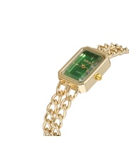 Polo Air Vintage Zincir Kordon Kadın Kol Saati PL-1503Bx (Gold-Yeşil)