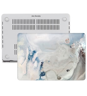 MacBook Air Kılıf HardCase TouchID A1932 A2179 A2337 ile Uyumlu Kılıf Marble10NL (Lahor Çiviti)