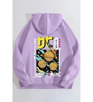 Unisex Tokoyaki Baskılı Sweatshirt (Lila)
