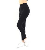 Kadın Yüksek Bel Büzgülü Toparlayıcı Fitness Tayt 16312 0029-25 (Siyah)