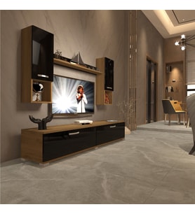 Decoraktiv Eko 5da Mdf Std Tv Ünitesi Tv Sehpası (Pera - Siyah)