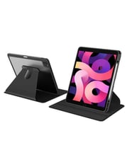 Apple iPad 8. Nesil 10.2 Kılıf Şeffaf Dönebilen Kalem Bölmeli A2270 A2428 A2429 (Siyah)
