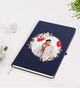 Kendin Tasarla Cilt Bezi Kapaklı Defter-1 (Lacivert)