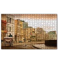 Cakapuzzle Küba'da Tenha Bir Cadde Puzzle Yapboz MDF (Ahşap) (1000 Parça)