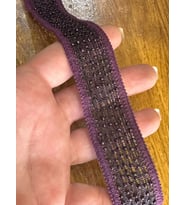 BONCUK İŞLEME ŞERİT DİKİŞ GİYİM BORDÜR EN 3 CM (1 METRE ) (Mor)