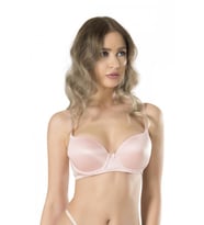Fabony Bayan Basic Boş Cup Desteksiz Kulaklı Sütyen 3060 (Pembe)