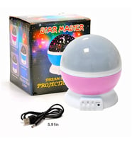 Star Master Renkli Yıldızlı Gökyüzü Projeksiyon (Pembe)