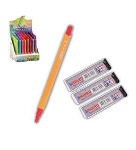 0.9 mm Uçlu Kalem ve 0,9 mm Ucu 3 Adet Mikro Mp-330 Versatil Kalem Seti 1 Paket (Turuncu)