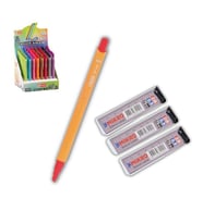 0.9 mm Uçlu Kalem ve 0,9 mm Ucu 3 Adet Mikro Mp-330 Versatil Kalem Seti 1 Paket (Turuncu)