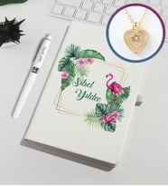 Kişiye Özel Defter Kalem Set 93129 (Karamel)