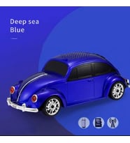 Küçük Araba Hoparlörü Işıkları İle 3D Surround Müzik Çalar Taşınabilir Destek TF kart U Disk Flash (Lacivert)