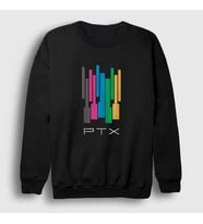 Presmono Unisex Beyaz Colors Pentatonix Sweatshirt 75018tt (Siyah)