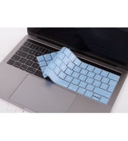 MacBook Pro TouchBar Klavye Koruyucu 1706 1989 2159 1707 1990 Avrupa İngilizce (Beyaz-Mavi)